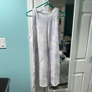 a new day Lavender Tie-Dye Dress